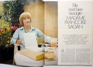 Magazine rare 1970: FRANCOISE SAGAN_Jean-Claude BRIALY - Picture 1 of 3