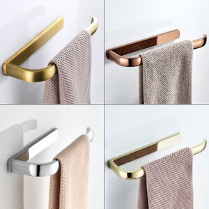 Bathroom Wall Mounted Brass Towel Rack Hand Towel Ring Single Bar Holder Hanger 