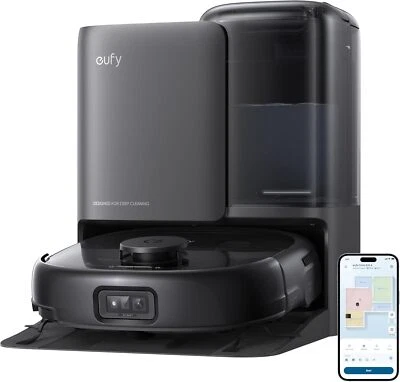 eufy E25 Omni 机器人真空和拖把自动洗涤和干燥 HydroJet 系统 20000Pa — 第 1/4 张图片