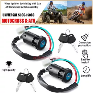 2X ATV Ignition Switch Key For Chinese Quad 50 70 90/110 125 200 250cc TaoTao US - Picture 1 of 17