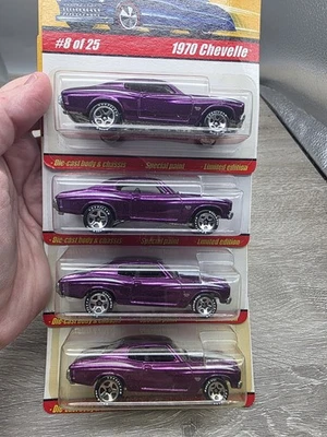 批量 4 件 风火轮经典系列 1 #8 1970 雪佛兰雪佛兰 SS SF 全紫色  — 第 1/4 张图片