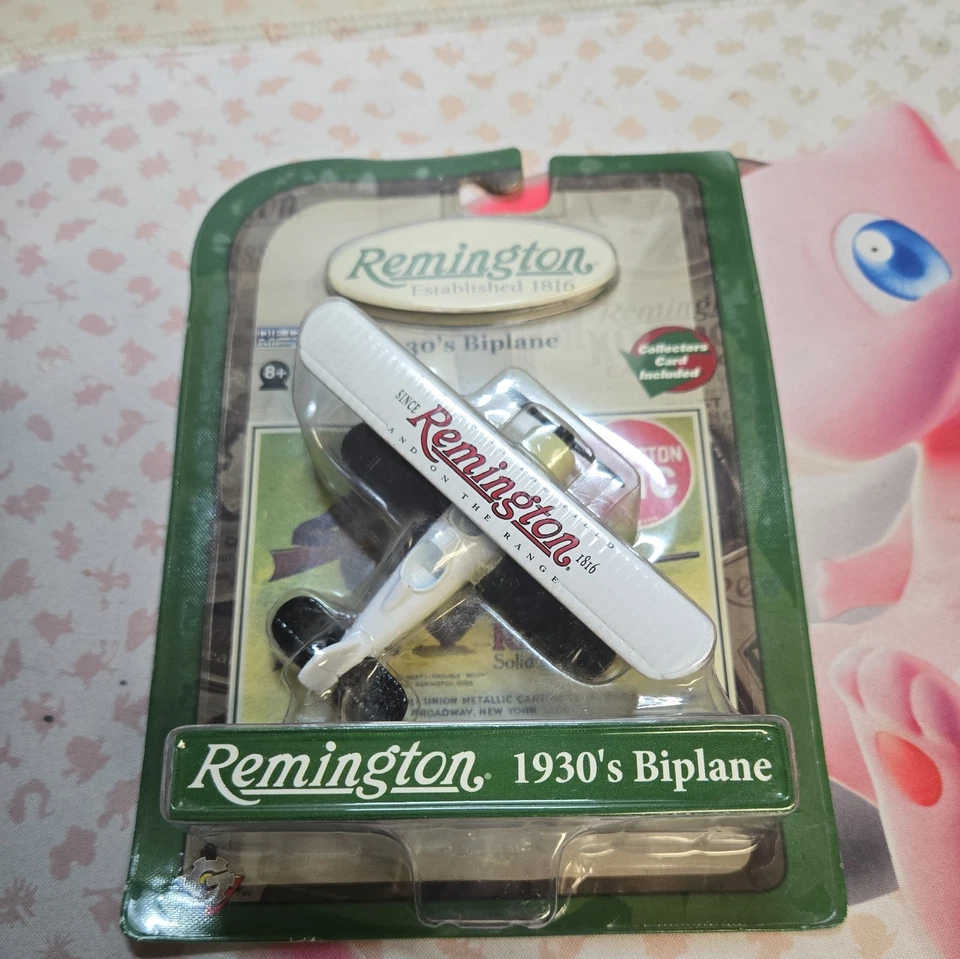 Caja de cambios Remington 1930 Biplano Avión Americano Coleccionable Tarjeta Juguete Diecast Foto 1 de 4