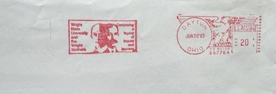 US University Meter Cover (59) +1983 Wright State University +Wright Brothers Ad - Image 1 of 3