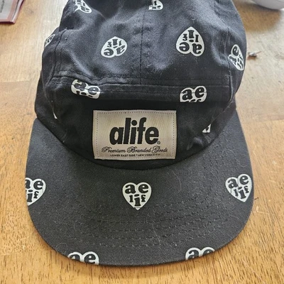 Alife шляпа крышка ремень назад мужчин черный сердца холст нашивка логотип Streetwear коньков - Изображение 1 из 4