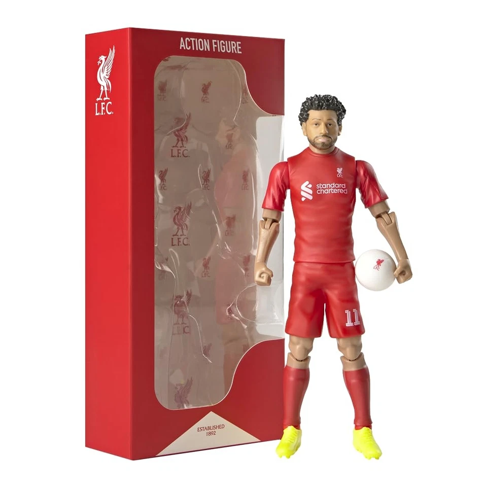 Sockers Banbo Toys Liverpool Salah voetbalfiguur om te verzamelen, 20,3 cm Moham