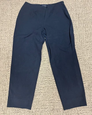 Piazza Sempione Audrey Black Straight Leg Trouser Pants SZ 46/12 - Image 1 of 4