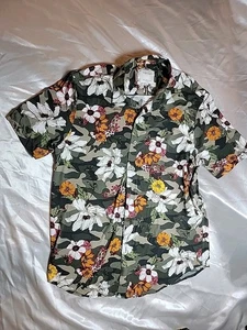 Denim & Flower Ricky Singh Shirt Mens Small Button Down Short Sleeve (J012) - Picture 1 of 9