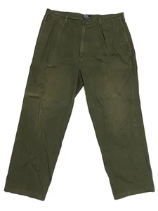 Vintage Polo Ralph Lauren Pants Mens 38X32 Green Chino Khaki - Picture 1 of 11