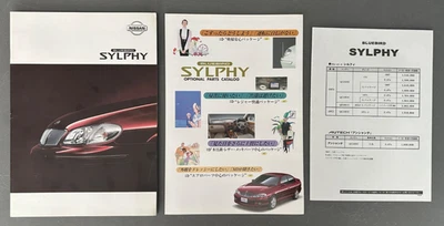 NISSAN Sylphy Bluebird sales Brochure Japanese Market 2000 JDM Accessories Price - Image 1 of 4