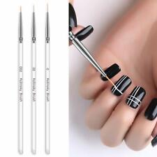 Aokitec Acrylic Clear Nail Art Brush Detail Design Liner Pen Striping Brushes