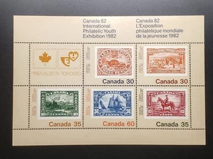 Estampillas de Canadá como nuevas: Canadá 82 $1.90 SS de 5 en muy buen estado sin montar o nunca montadas - Imagen 1 de 1