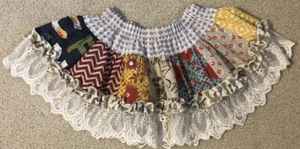 MUSTARD PIE size 12 Months Girls Multi-Color Skirt Lace Trim Ruffle - Picture 1 of 4