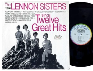LENNON SISTERS *VG+/VG+* "SING TWELVE GREAT HITS" 1968 US RANWOOD REISSUE LP - Picture 1 of 2