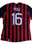 Adidas AC Milan #16 Andrea Poli Home Jersey Football Soccer Shirt 2013-14