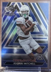 Adonai Mitchell 2024 Leaf Press Pass #96 Reflector Rookie Card 5/25 SP RC Colts - Picture 1 of 2