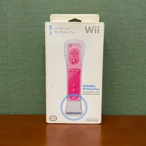 Brand New Nintendo Wii remote + Motion Plus NINTENDO AUTHENTUC PINK Sealed OEM - Picture 1 of 5