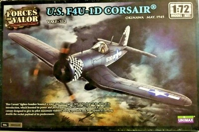 Corsair F4U 1D US WWII Airplane Model Plastic Kit Forces of Valor 1/72 Unimax - Immagine 1 di 2