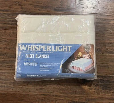 Vintage Northern Chatham Whisperlight White Sheet Blanket Queen/King *NEW* - Image 1 of 4