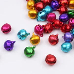 10 Cloche 14mm x 11mm Grelots Metal Mixte Clochette Jingle Bell, Brillant - Imagen 1 de 5