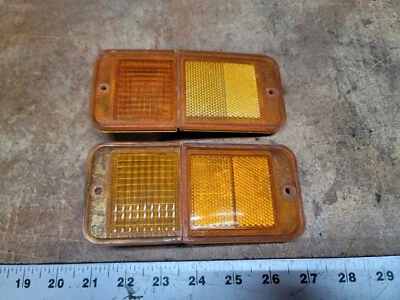1968-1972 Chevrolet C K пикап маркер лампа объектив пара OEM GM 5960596 США сделано  - Изображение 1 из 4