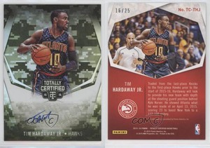 2015-16 Panini Totally Certified Signatures Mirror Camo /25 Tim Hardaway Jr Auto