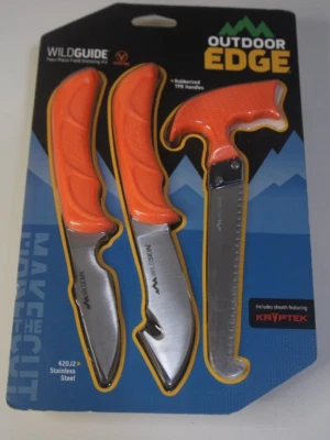 Новый открытый край WildGuide 4 изделия нож пилы поле перевязочный комплект с ножнами WG-10C - Изображение 1 из 4