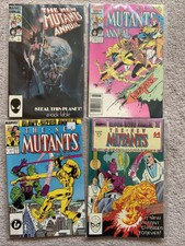 4x THE NEW MUTANTS ANNUALs # 2. 1986.FIRST PSYLOCKE.KEY.VF+ Plus #1,3 &4 Annuals