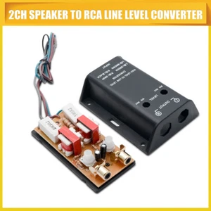 HIGH LOW KONVERTER PEGEL LINE OUT CINCH CHINCH AUSGANG LEVEL ADAPTER WANDLER RCA - Bild 1 von 8