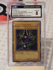 Dark Magician 1st Edition LOB-005 - 2002 Yugioh Legend of Blue Eyes - Grade 8