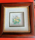 DECOUPAGE 3D FLOWER PICTURE FRAMED VERY GOOD CONDITION