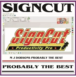 Sign Cut Pro For 32 Bit PC's Laptops Great Software Worldwide Postage - Picture 1 of 10