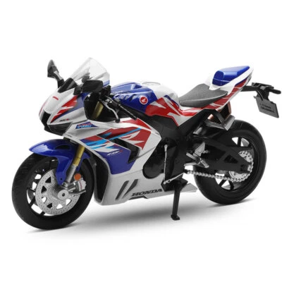 1:12 Honda CBR 1000RR-R Fireblade SP Motorcycle Model Diecast Toy Car White - Image 1 of 4