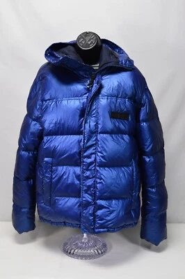 Chaqueta acolchada de plumas de pato azul Kenzo grande para mujer Foto 1 de 4