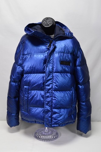 Kenzo giacca tampone piuma d'anatra blu grande donna