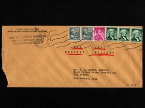 OPC 1960 Oklahoma City OK SD Chicago Rock Island & Pacific Rwy Co. Perfin RI R75 - Picture 1 of 3