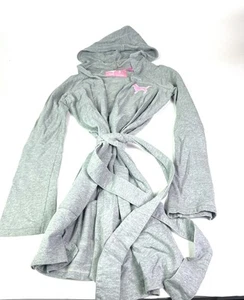 Victoria Secret Pink Y2K Gray Pink Robe Dog Size XS/S - Picture 1 of 8