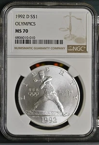 1992 D Olympics (Nolan Ryan) NGC MS70 - Picture 1 of 2