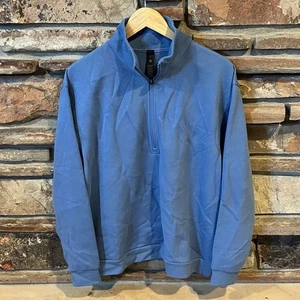 Lululemon Steady State Half Zip Washed Denim Blue Pullover Relaxed Fit - Picture 1 of 8