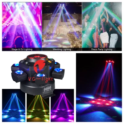 Stage Light RGBW 10 LED 150W Moving Head Light Strobe Roating Effect Light Party - Image 1 of 4