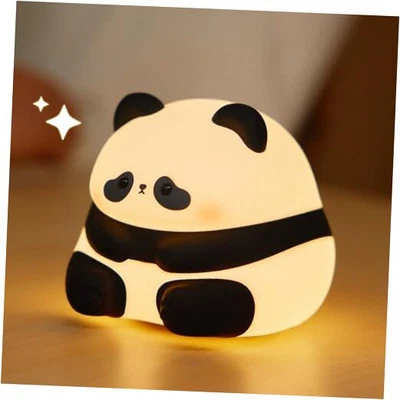Cute Panda Night Light LED Silicone Squishy Animal Lamp for Kids – 3 Dimming  - Image 1 of 4