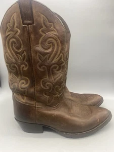 Justin Buck Bay Apache Cowboystiefel Stil 2253 Braun Leder Herren Größe 10.5EE - Bild 1 von 20