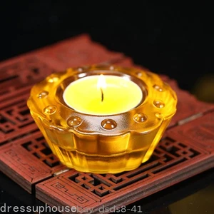 Butterlampe Kerzenständer Buddha Dauerlampe Glas hitzebeständig winddicht - Bild 1 von 6