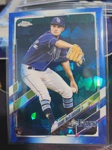 SHANE McCLANAHAN 2021 Topps Chrome Sapphire #408 Rookie RC Tampa Bay Rays - Picture 1 of 2