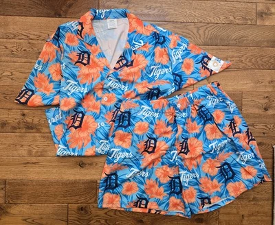 Detroit Tigers Hawaiian Shirt & Shorts Set XXL SGA 7/26/25 NEW - Image 1 of 4