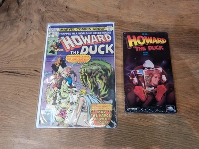 Howard The Duck Bundle - Sealed 1986 VHS George Lucas + 1978 Comic (Vol 1 No.22) - Image 1 of 4