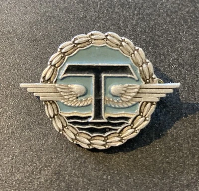 Insigne porte-avions Commandant Teste.  1929-1942 Marine. Alu peint.  Augis Lyon - Photo 1/2