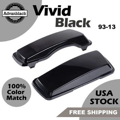 Capa de alforje preta vívida para Harley Touring Road Electra Glide 94-13 - Imagem 1 de 4