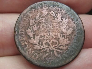 1803 or 1807 Draped Bust Large Cent Penny- With Stems - Picture 1 of 8