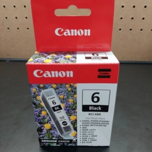 Canon BCI-6BK Black Ink Cartridge GENUINE NEW - Picture 1 of 1