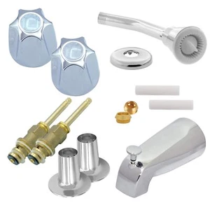 Complete Shower Repair Replacement Kit for Hot and Cold Shower Systems, 2 Hot... - Picture 1 of 8